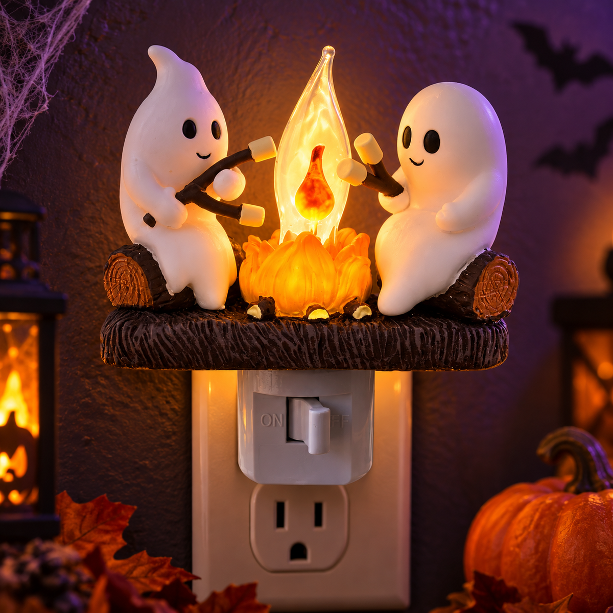 Ghost Campfire Flickering Nightlight✨🔥👻